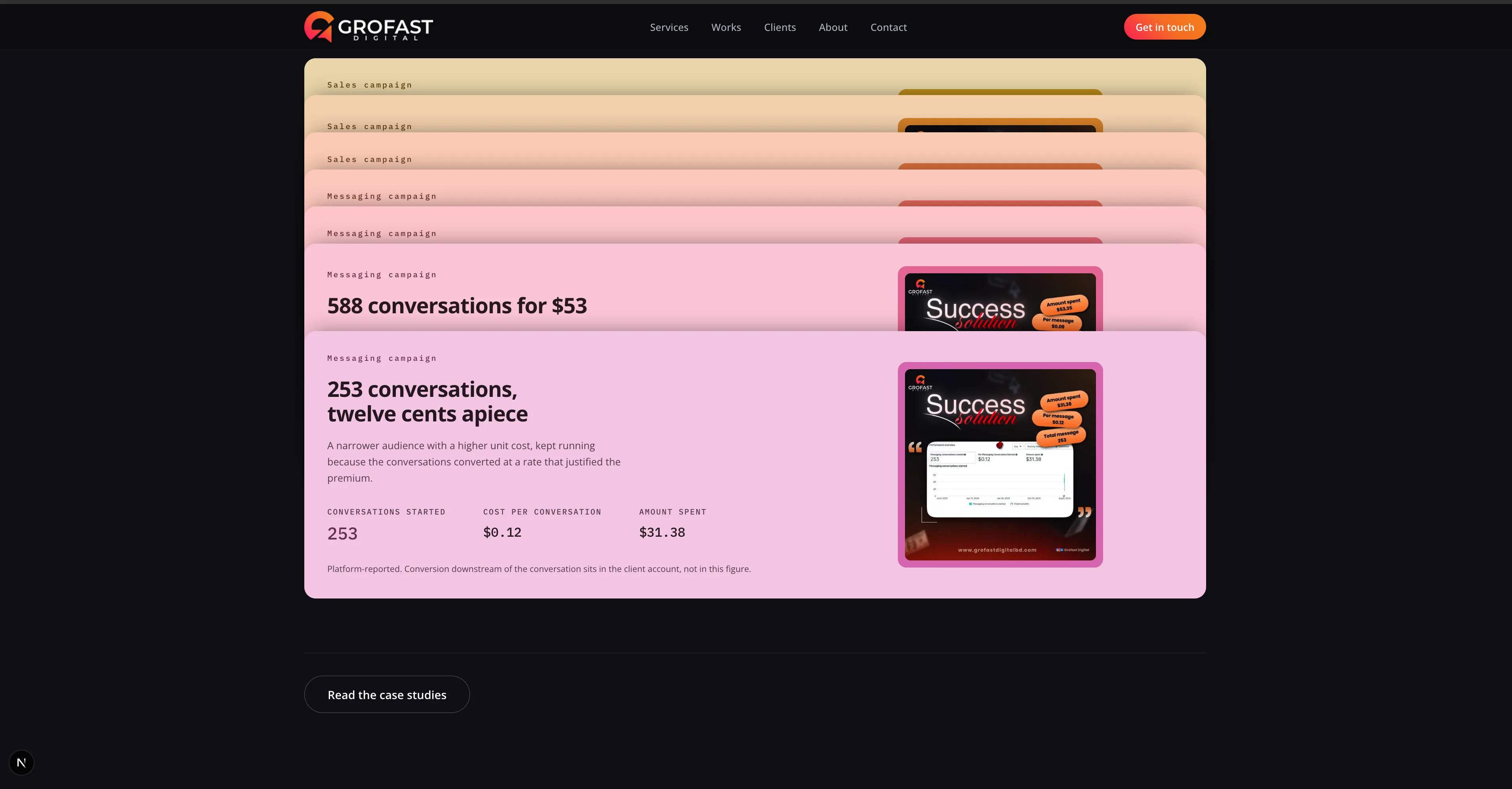 Grofast Digital - Conversion-Focused Discovery Flow