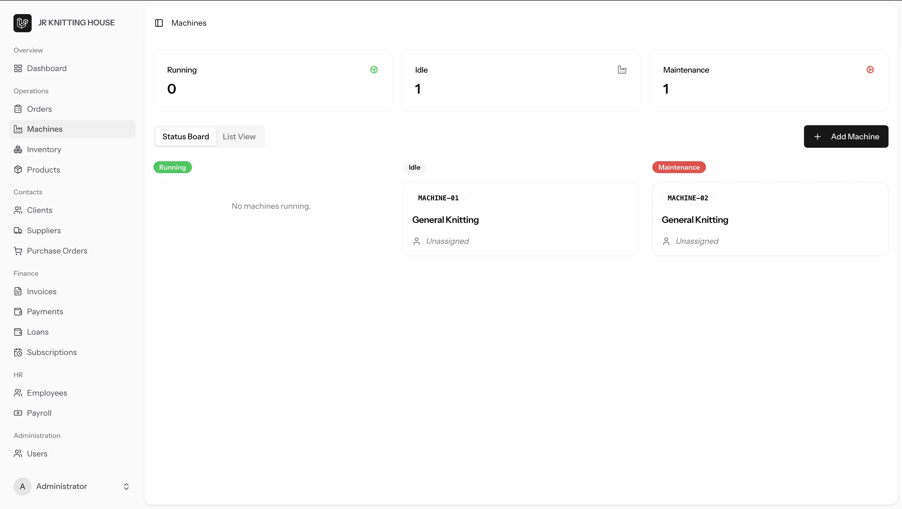 Custom ERP Web Application - Production Tracking