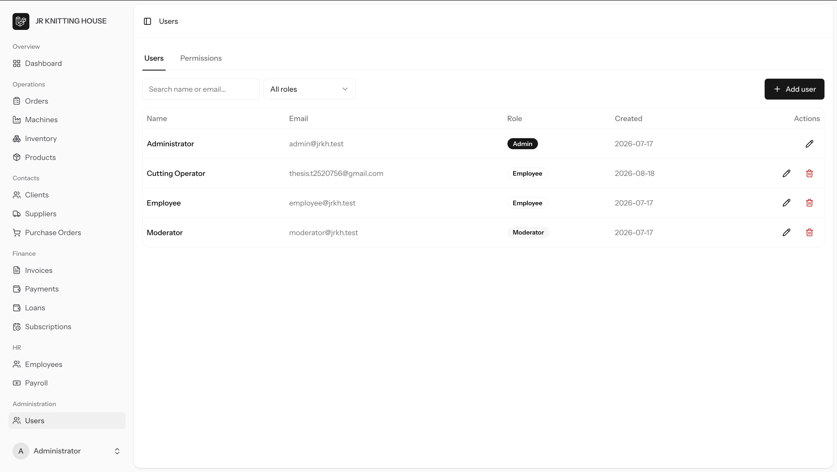 Custom ERP Web Application - Interactive Workflow & Feature Flow